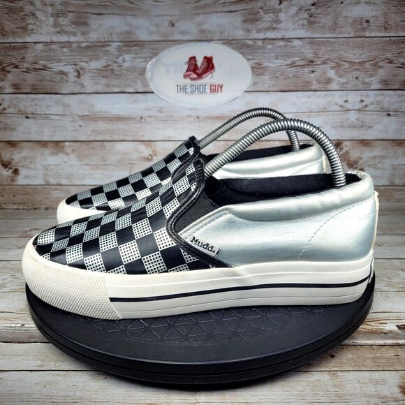 Mudd Brand Women Size 9 Checkerboard Rainbow Poppy-O Skater shoes - Picture 5 of 10